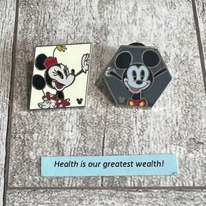 Disney Pin Hidden Mickey Lot Bundle Mickey Mouse Minnie Mouse 2019 Shapes Couple
